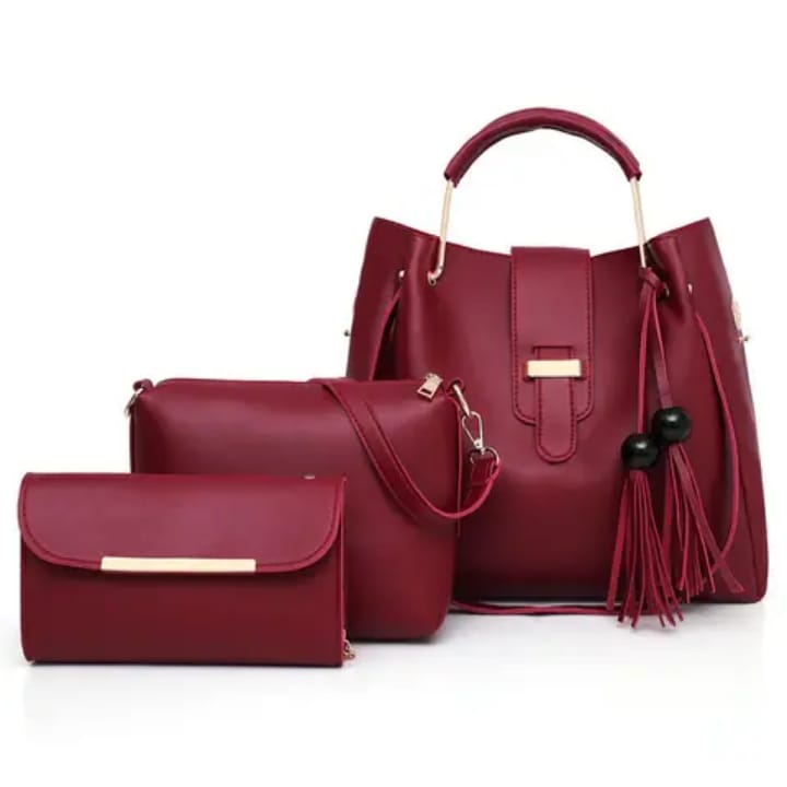 "Three-Piece Ladies Bag Set – Elegant, Versatile, and Perfectly Coordinated"