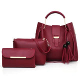 "Three-Piece Ladies Bag Set – Elegant, Versatile, and Perfectly Coordinated"